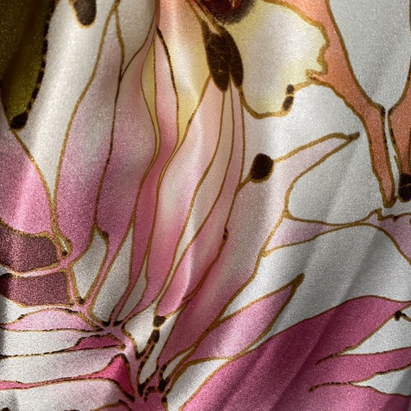 Silk halter cocktail dress, size 8P - Picture 2 of 7